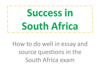 Edexcel AS South Africa exam technique