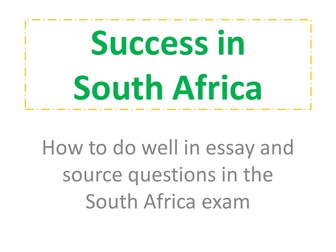 Edexcel AS South Africa exam technique