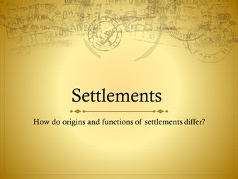 Introduction to settlements