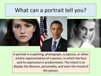 Photography Portrait presentation with short activities 