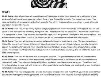 Year 9 Optical Illusion Art Booklet