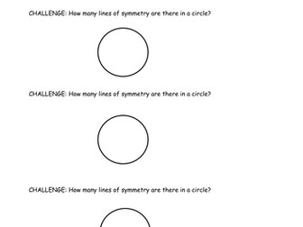 Symmetry in Shapes Lesson with Worksheets (Year 2/3)
