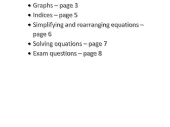 GCSE Maths revision pack