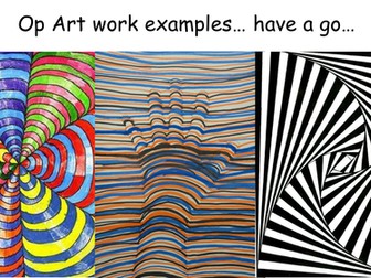 Year 9 Op Art - Bridget Riley and Victor Vaserely Research sheet
