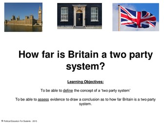 How far is Britain a two party system?