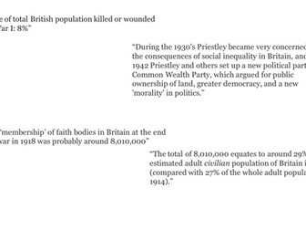 An Inspector Calls and The Bible.