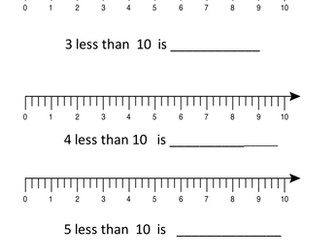 less than with number line 