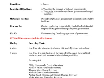 How Has Cabinet Government Changed Teaching Resources