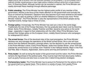 What are the functions and powers of the Prime Minister?