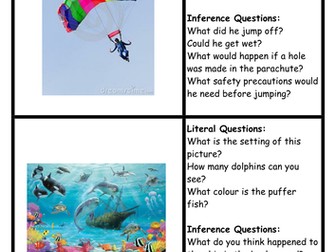 Inference Questions Picture Cards