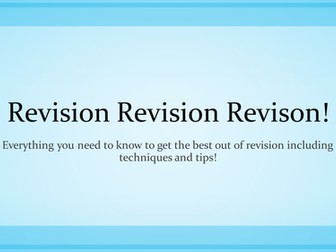 Revision Presentation with Ways to Revise and Helpful Tips
