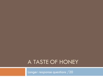 Taste of Honey revision