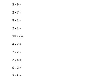 Complete Times Tables tracking, tests and assessments designed for weekly use