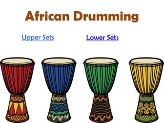 African Drumming Complete SOW with non-drumming tasks