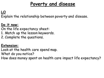 Poverty and disease