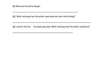 Y6 Reading -  poetry comprehension