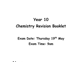 AQA C1 Revision Booklet