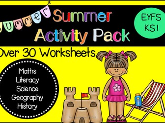 Summer Activity Worksheets Pack