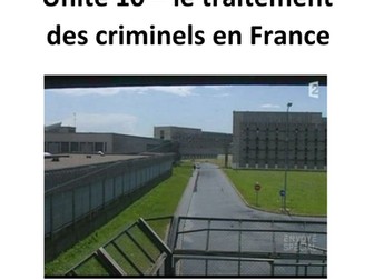 A-Level French Unit 11 How criminals are treated
