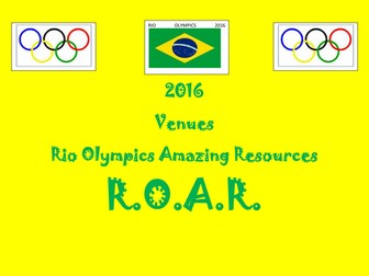2016 Rio Olympics Amazing Resources R O A R Set 1 with Lots of Things to Do
