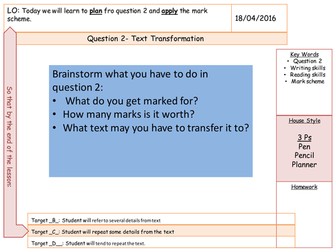 IGCSE Core- Revision for Question 2