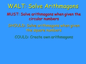 Algebra Triangle and Circle Problems Arithmagons