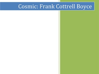 'Cosmic' Frank Cottrell Boyce Complete Guided Reading Planning Unit (10 sessions)