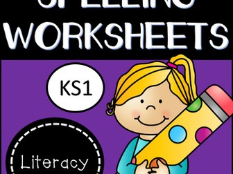 Spelling Homework Worksheets for KS1
