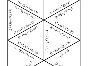 Multiplying Triple Brackets Jigsaw : NEW GCSE Mathematics