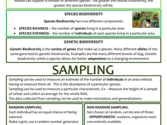 Biology OCR AS/A2 Revision Notes - Module 4 (Biodiversity, Evolution ...