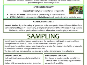 Biology OCR AS/A2 Revision Notes - Module 4 (Biodiversity, Evolution ...