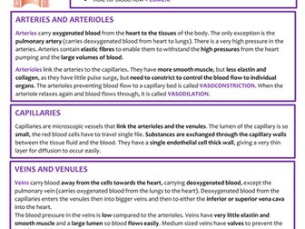 Biology AS OCR Revision Notes - Transport in Animals