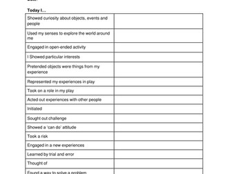 EYFS Daily Diary