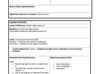 Reflection KS3 Updated