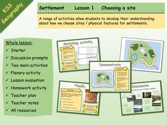 KS3 Geography - Settlement - 1 - Choosing a site