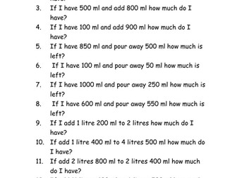 Converting measurements  -  Upper ks2