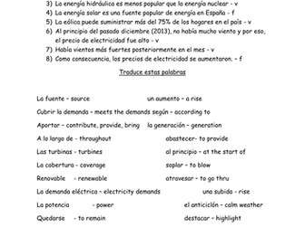 AQA A2 Level Spanish - Wind Energy 