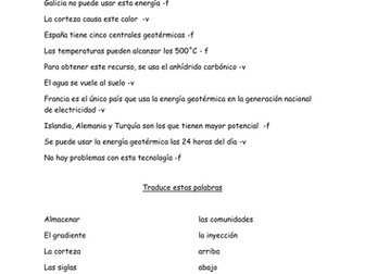 AQA A2 Level Spanish - Geothermal Energy 