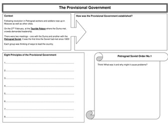 Problems of the Provisional Government