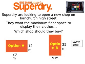 Area of rectangles, compound shapes, trapezium