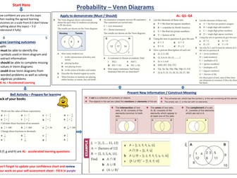 TEEP Lesson - GCSE (higher) ONLY Venn Diagrams