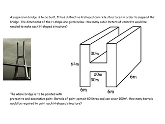 Application of surface area and volume