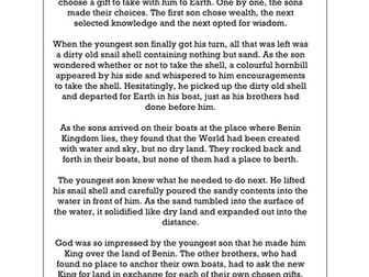 Benin Kingdom Creation Story