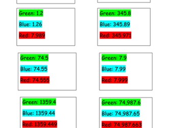 Y4/Y5/Y6  KS2 Rounding decimals treasure hunt differentiated