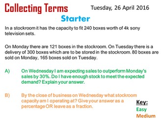 Collecting Terms - Differentiated