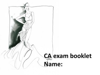 Exam Revision GCSE textiles linking to controlled assesment resource