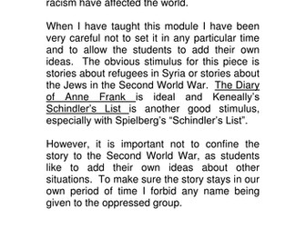 Refugees - A Drama Scheme of Work