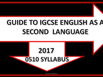 IGCSE English as a Second Language- Guide