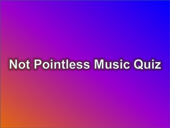 Pointless Style Revision Music Quiz