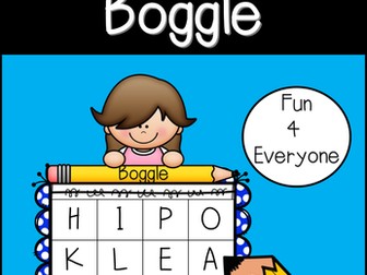 Literacy Game - Early Finisher Boggle (fun for everyone)